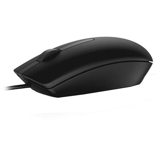 Dell Mouse MS116, USB - 1.8 m, Optical, 1000 dpi, 2x buttons, Black
