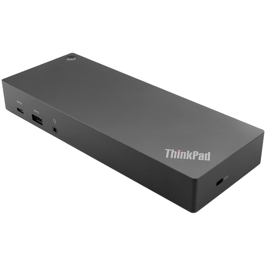 ThinkPad Hybrid USB-C with USB-A Dock, USB 3.1 Gen 2, 2x USB 2.0, 1x USB-C, 1x RJ45 GbE, 2x DP, 2x HDMI, 1x Audio, 3Yr
