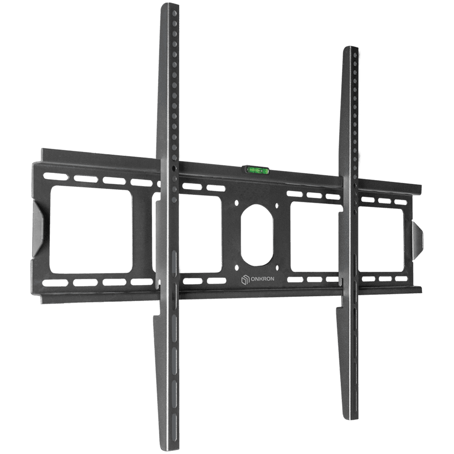 ONKRON Fixed TV Wall Mount for 55 to 100-inch Flat Panel TVs Digital Panels 75 kg, Black