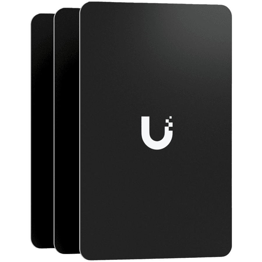 A pack of 10 highly-secure NFC cards used for access control within UniFi. Color - Black