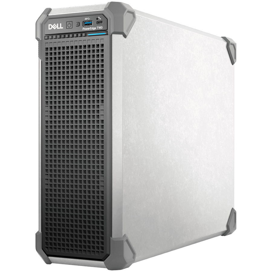 DELL EMC PowerEdge T160,3x3.5"+2x2.5",Intel Xeon 6 Performance 6315P(2.8G, 4C/4T,12MB,Turbo, 55W),16GB UDIMM 5600MT/s ECC, 2TB HDD SATA 7.2K 3.5",No RAID,No Controller,iDRAC9 Enterprise, 300W PS Cabled,TPM 2.0 V6,BCM 5720 DP On-BoardLOM, 3Y Parts Onl