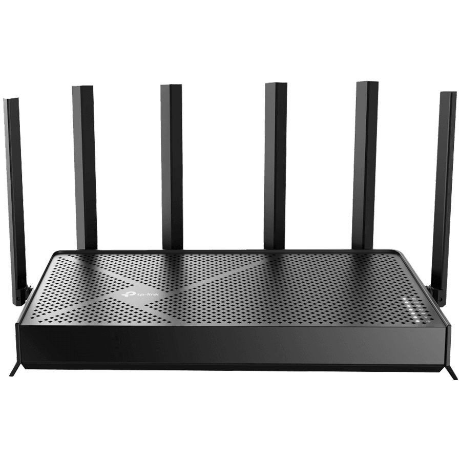 TP-Link Archer BE400 BE6500 Dual-Band Wi-Fi 7 Router, 688 Mbps at 2.4 GHz + 5764 Mbps at 5 GHz, 6xAntennas, 2.0 GHz Quad-Core CPU, 1x2.5 Gbps WAN port +1x2.5 Gbps LAN port + 3x1 Gbps LAN ports, 1xUSB 3.0 Port, WPA3, Access Point Mode