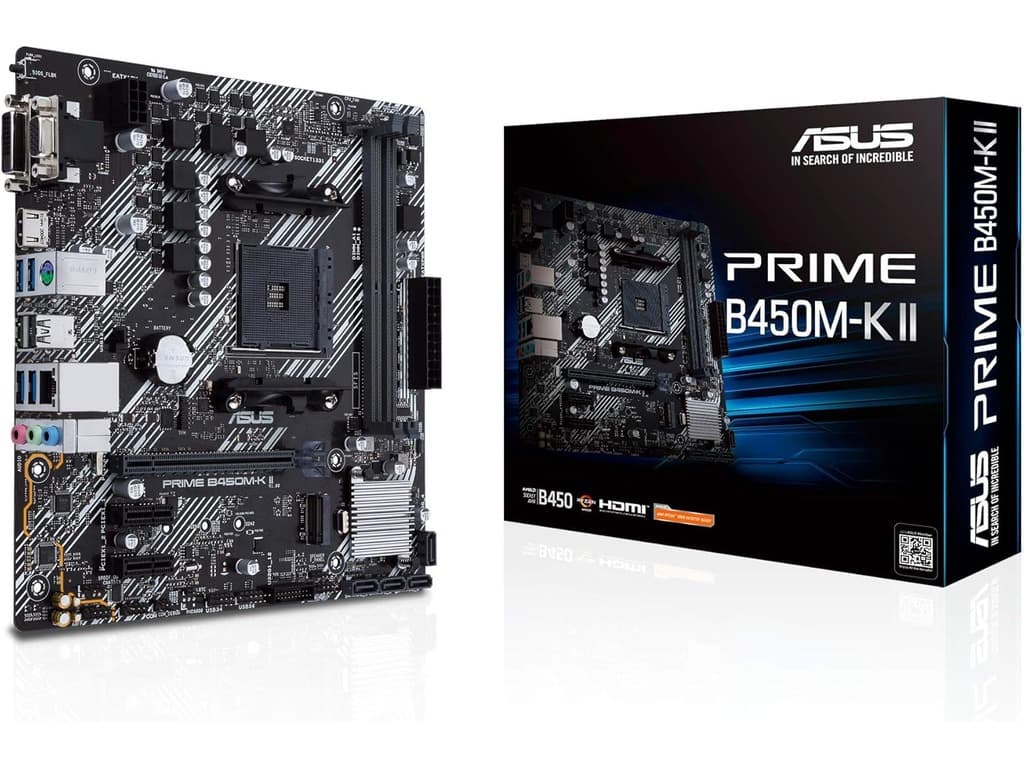 ASUS MB PRIME B450M-K II AMD B450;AM4;2xDDR4 VGA,DVI,HDMI;micro ATX
