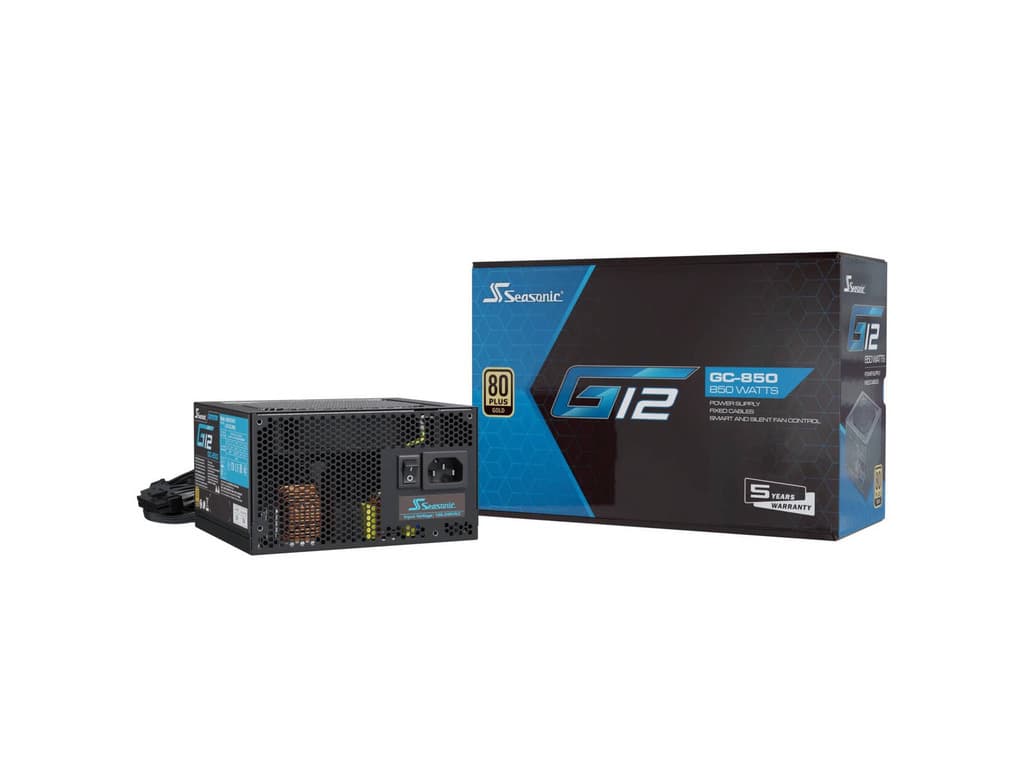 Seasonic G12 GC80 850W Gold PC ATX 80 PLUS Gold Active 12 cm, Black
