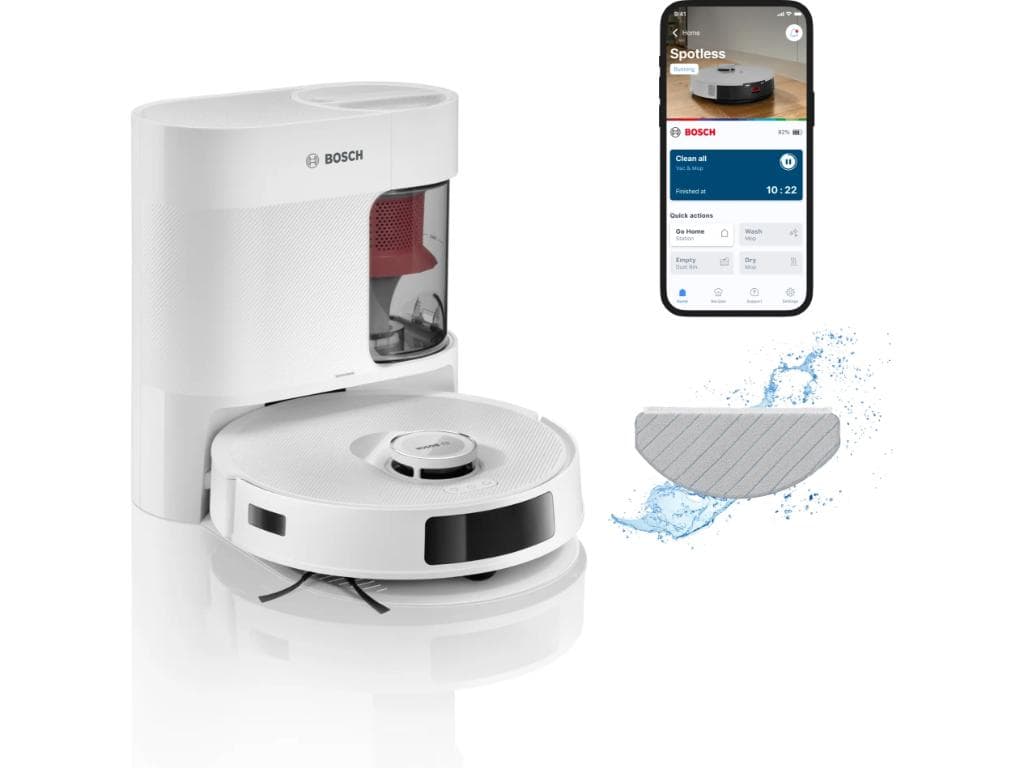 BOSCH Robotski UsisivačSpotless Advenced +, 11.000 Pa 360 LiDAR navigacija...