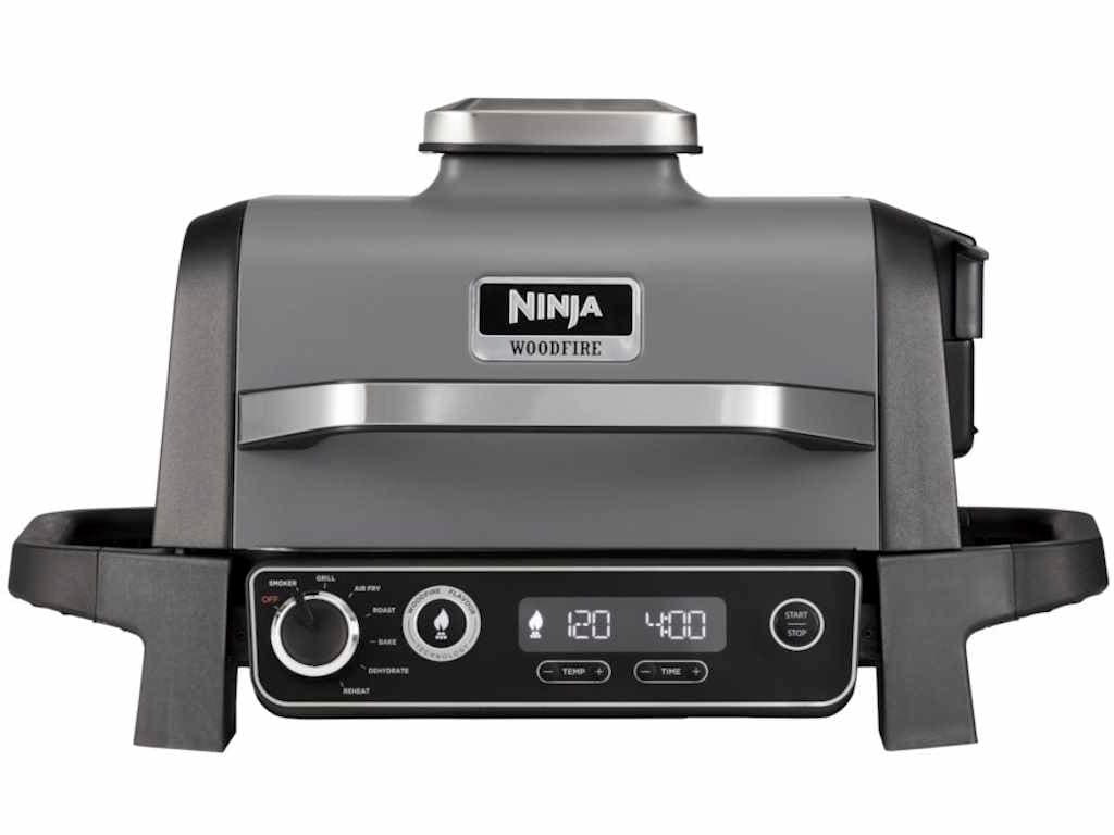 Ninja elektricni rostilj7 funkcija, tezina 10,18 kg.Woodfire tehnologija, do 75% manje masti