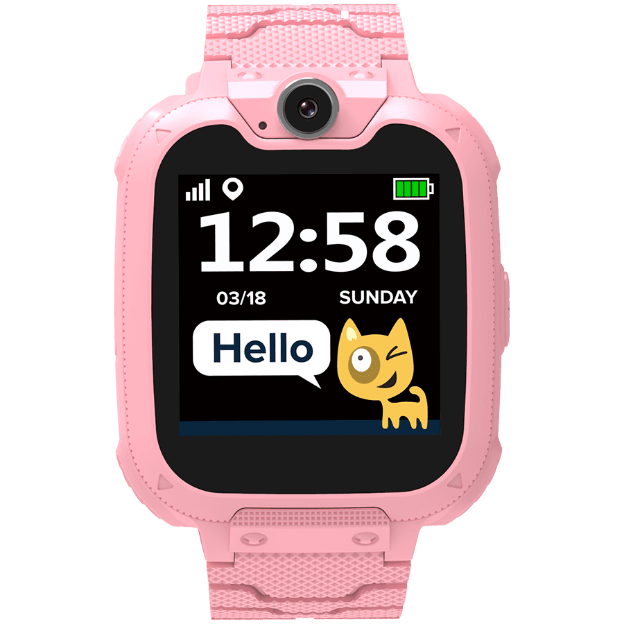 CANYON Tommy KW-31, Kids smartwatch, 1.54 inch colorful screen, Camera 0.3MP, Mirco SIM card, 32+32MB, GSM(850/900/1800/1900MHz), 7 games inside, 380mAh battery, compatibility with iOS and android, red, host: 54*42.6*13.6mm, strap: 230*20mm, 45g
