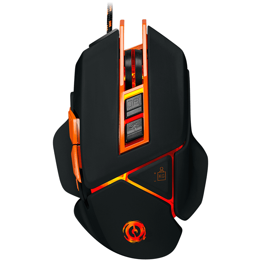 CANYON mouse Hazard GM-6 LED Wired Black Orange