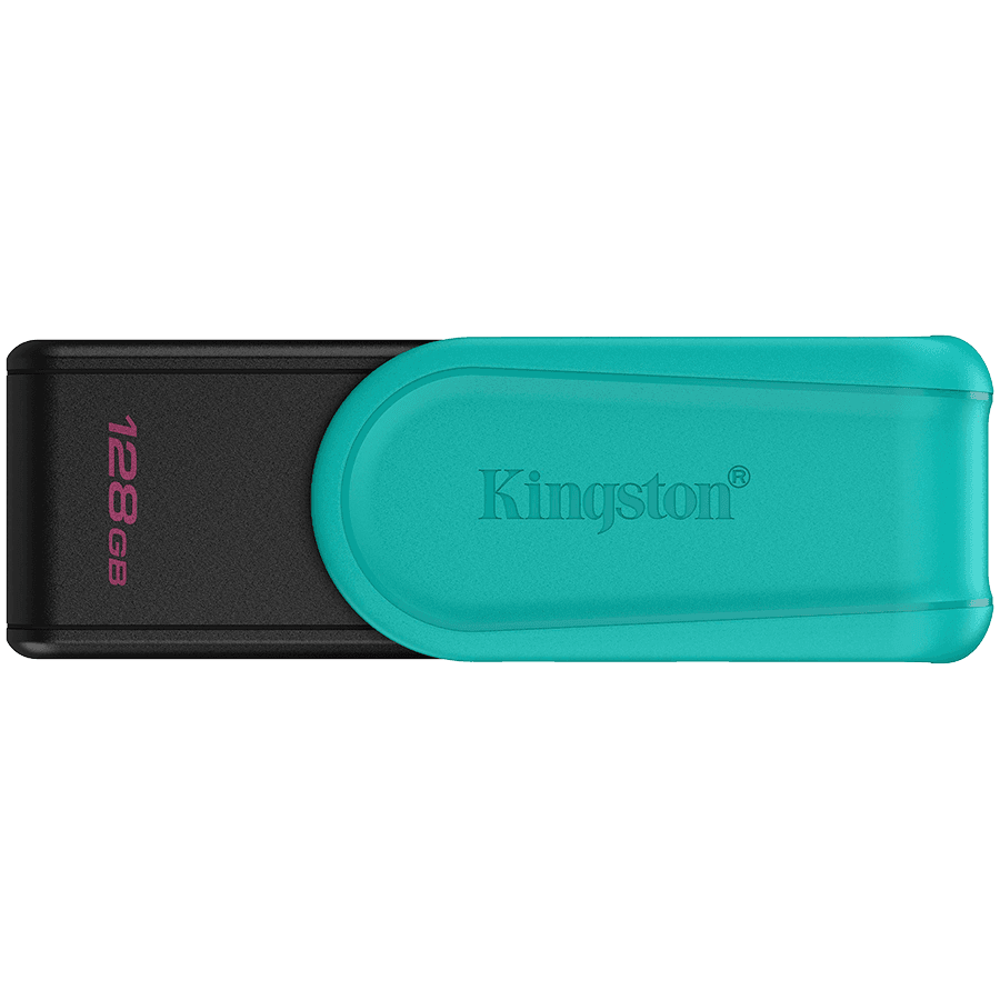 Kingston 128GB Portable USB 3.2 Gen 1 DataTraveler Exodia S (Black/Turquoise)