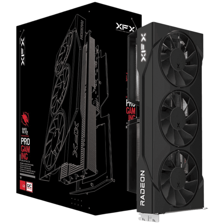 XFX Swift AMD Radeon RX 9060 XT OC Triple Fan 16GB GDDR6 128-bit HDMI 2x DP